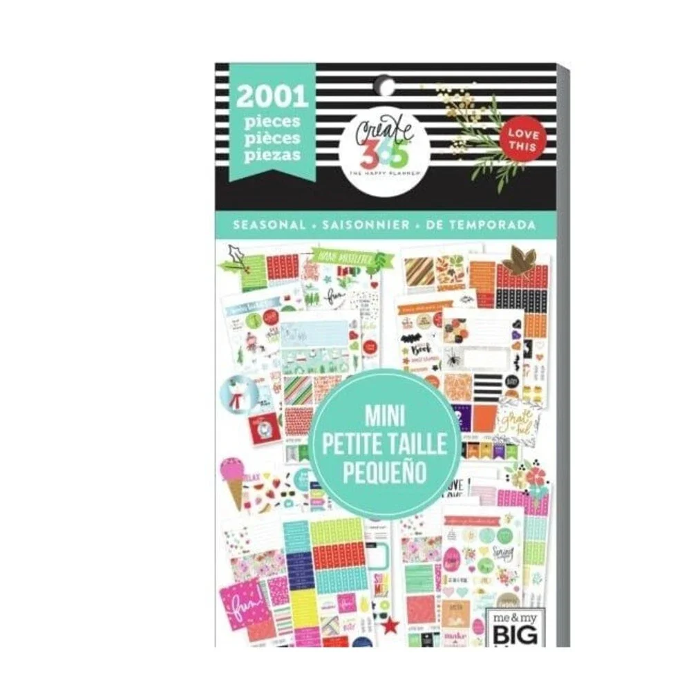 The Happy Planner sticker book value back bundle lot of 7 planner personalize